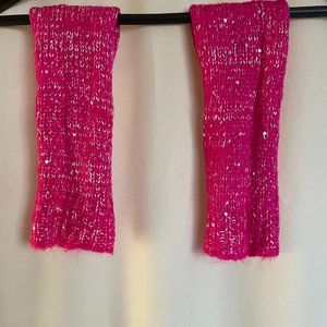 Pink Sparkly Leg Warmers